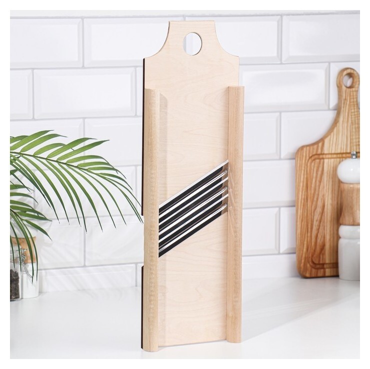 Шинковка деревянная 3 ножа 43,5х15 см 