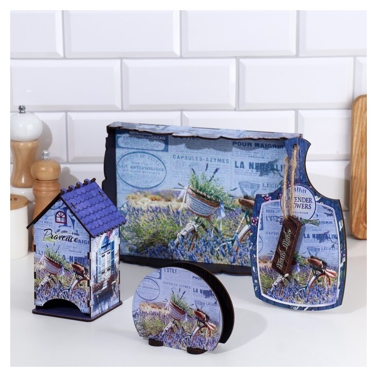 Набор кухонных принадлежностей "Прованс", 28х20х10 см 