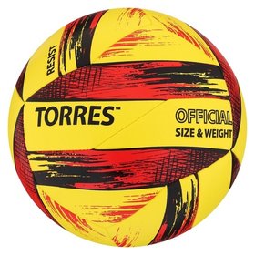 Мяч волейбольный Torres Resist, V321305, PU, гибридная сшивка, 12 панелей, размер 5 Torres