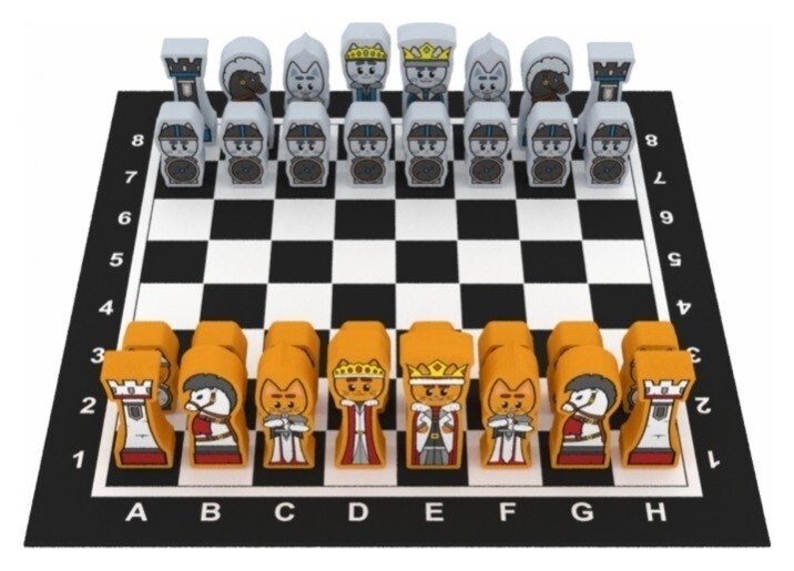 Логическая игра "Кото-шахматы" ли-16 Краснокамская игрушка