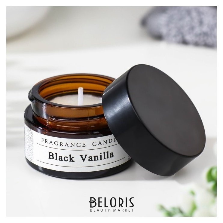 Свеча ароматическая в банке Black Vanilla, 15 гр NNB