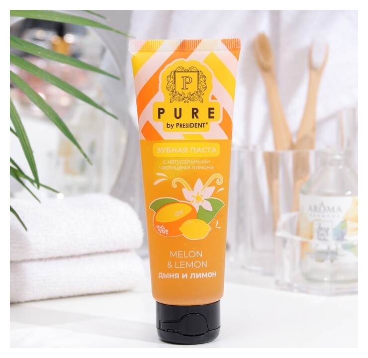 Зубная паста Pure By President дыня и лимон, 100 г  President