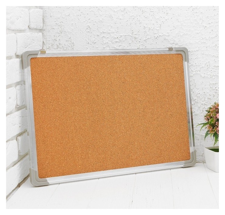 Доска двусторонняя, пробковая и магнитно-маркерная, 50 × 35 см  