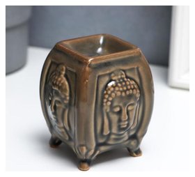 Аромалампа керамика "Изображение будды" 8,5х7,5х7,5 см 3467388 