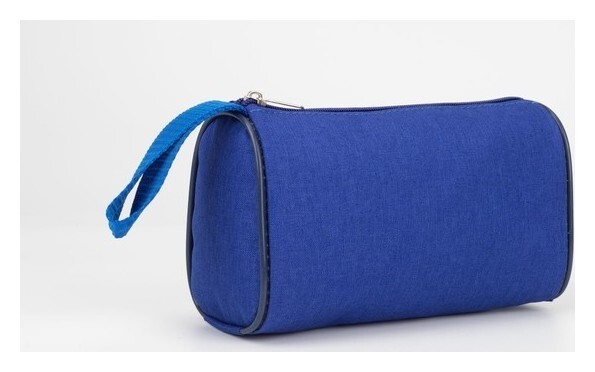 Косметичка на молнии, цвет васильковый  Бако Текстиль