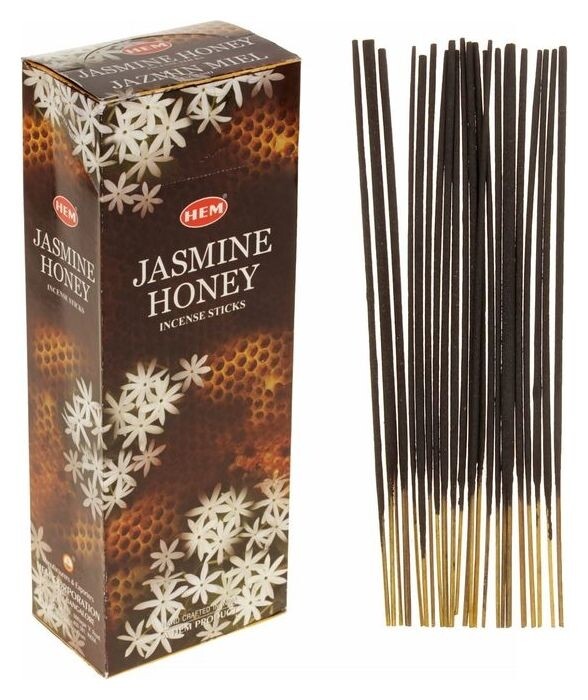 Благовония HEM 20 палочек угольные Jasmine Honey HEM