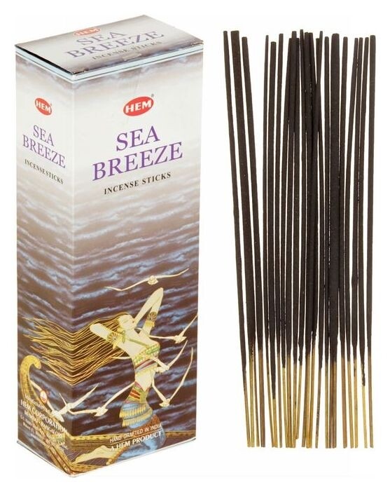 Благовония HEM 20 палочек угольные Sea Breeze HEM