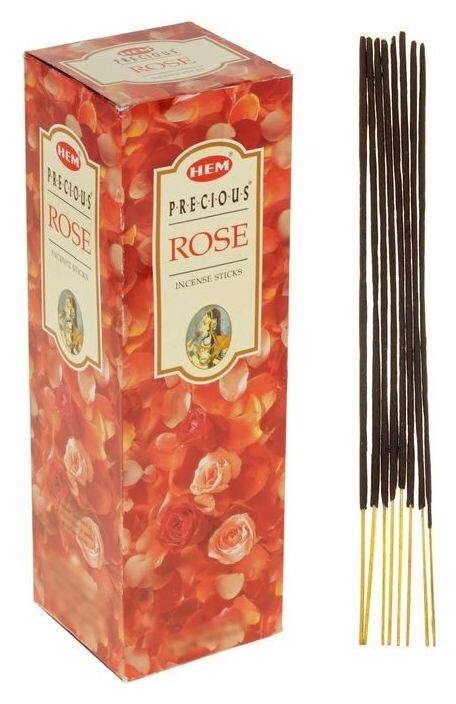 Благовония HEM 8 палочек угольные Precious Rose HEM