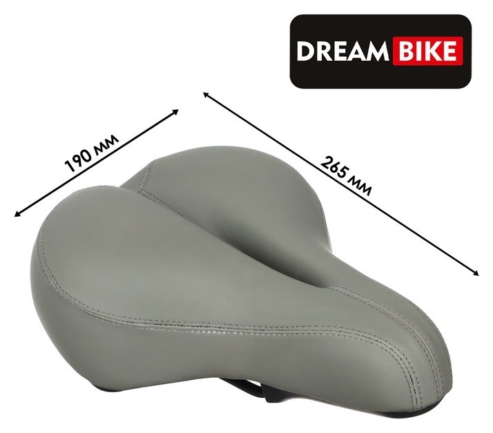 Седло Dream Bike спорт-комфорт, цвет серый