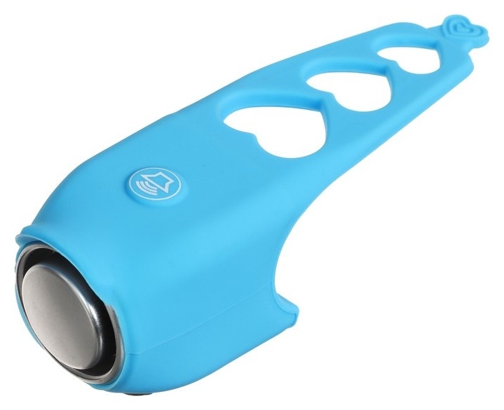 Звонок велосипедный электрический водонепроницаемый, цвет голубой