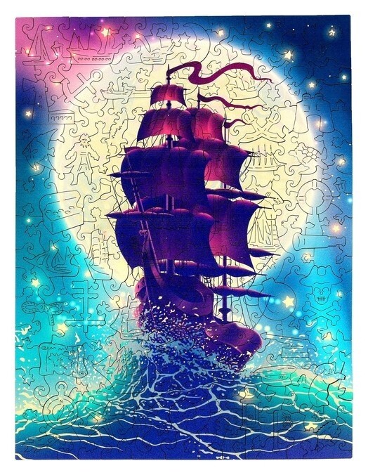 Фигурный пазл «Корабль»  Турбо детки