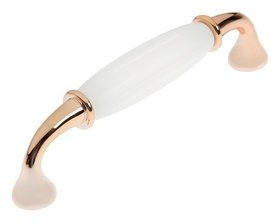 Ручка скоба Cappio, м/о 128 мм, пластик, цвет золото Cappio