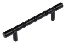 Ручка скоба Cappio, м/о 96 мм, пластик, цвет черный Cappio