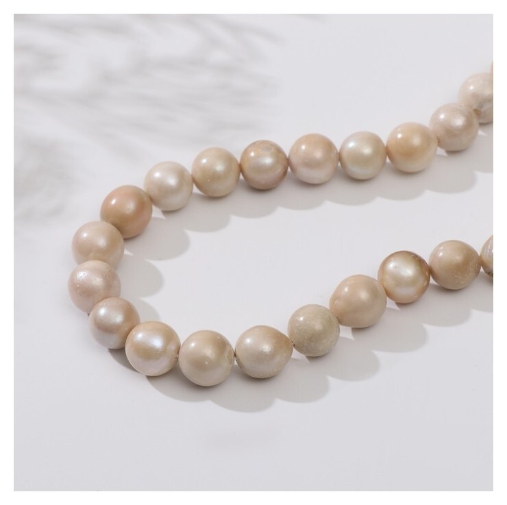 Бусины на нити шар №10 "Жемчуг барокко"  