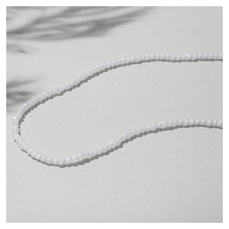 Бусины на нити шар №2 "Лунный камень", 35см  