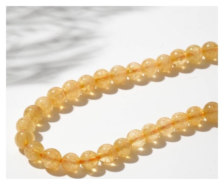 Бусины на нити шар №6 "Цитрин"  