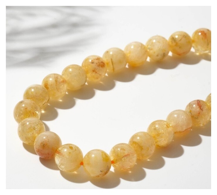Бусины на нити шар №8 "Цитрин"  