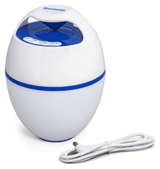 Колонка плавающая, светодиодная с Bluetooth от Usb-кабель 58700  Bestway