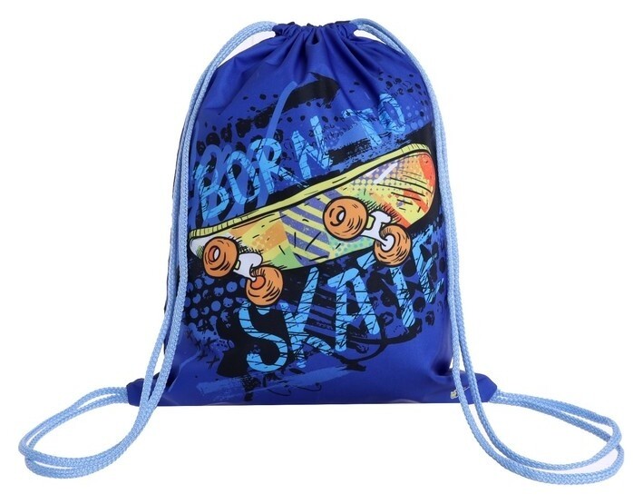 Мешок для обуви, 420 х 330 мм, "Оникс", мо-20,"скейт"  Оникс