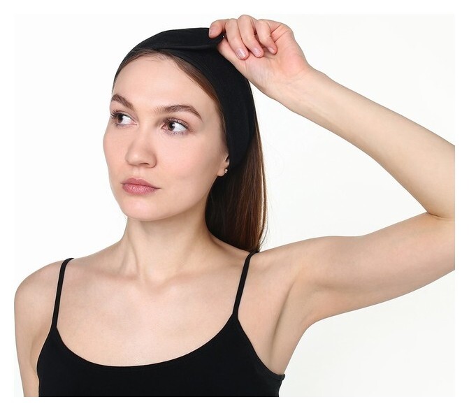 Головная повязка Lovelife, цв. черный, 8,5*60 см  LoveLife