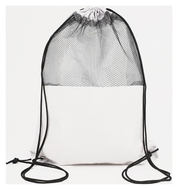 Мешок для обуви на шнурке, цвет светло-серый  