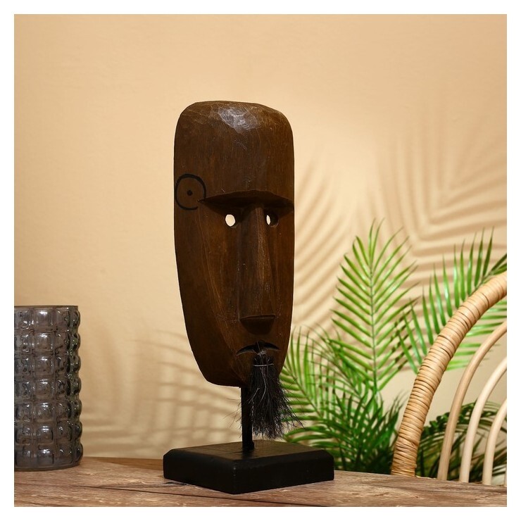 Маска "Лони" на подставке, албезия 45 см  