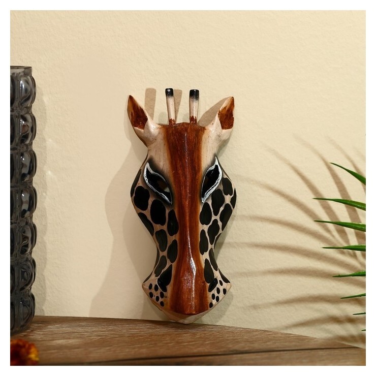 Маска "Зебра" албезия 19х9х4 см  