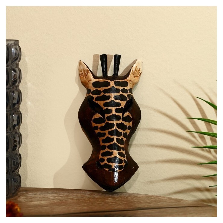 Маска "Зебра" албезия 19х9х4 см  