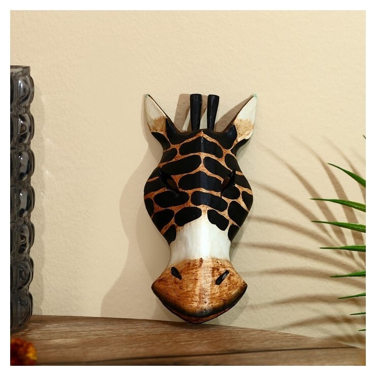 Маска "Зебра" албезия 19х9х4 см  