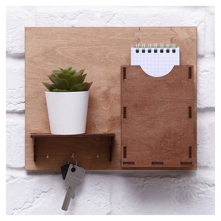 Ключница с полочкой «Карман», 20х24х5,7 см  Семейные традиции