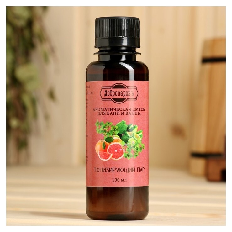 Ароматическая смесь для бани и ванны "Тонизирующий пар"натуральная, 100 мл"добропаровъ"  Добропаровъ