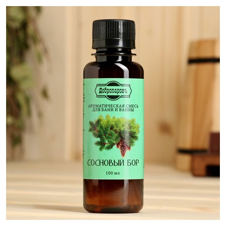 Ароматическая смесь для бани и ванны "Сосновый бор"натуральная, 100 мл"добропаровъ"  Добропаровъ