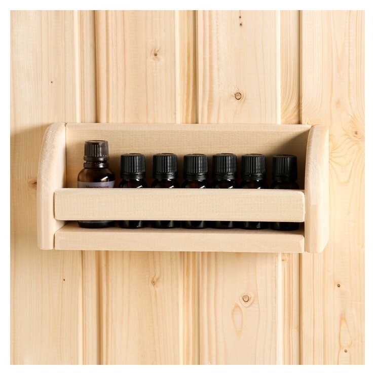 Полочка для масел, 8 пузырьков, 30х11см, липа "Добропаровъ", экстра  Добропаровъ