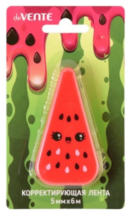 Корректирующая лента 5 мм х 6 м Devente Watermelon фронт аппликатор  deVente