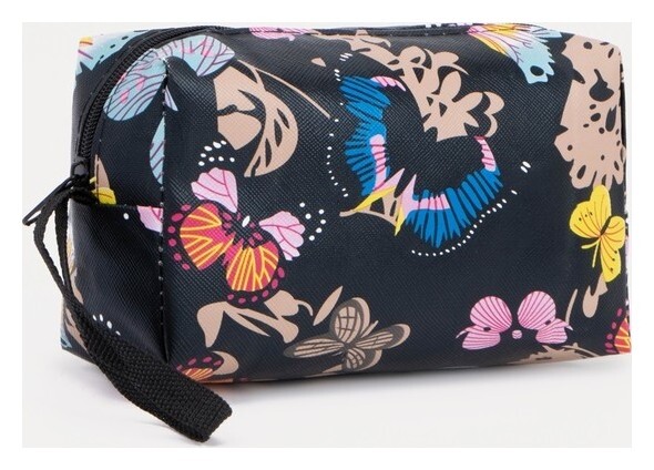 Косметичка на молнии, цвет чёрный  