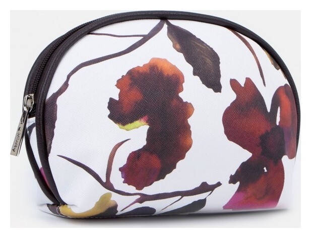 Косметичка на молнии, с подкладом, цвет белый  Золотой дождь