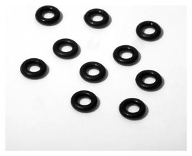 Кольцо соединительное (Неразъемное), силиконовое, D= 4мм (набор 10шт), цвет чёрный 