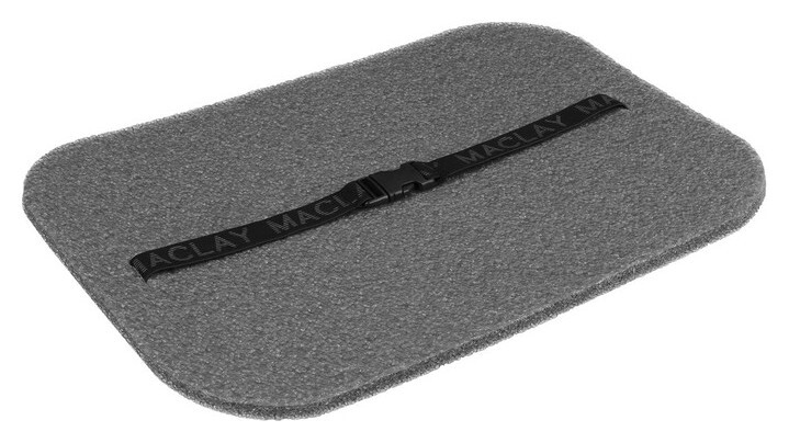 Коврик с креплением резинка, размер 400х280х10 мм, цвет серый  Maclay