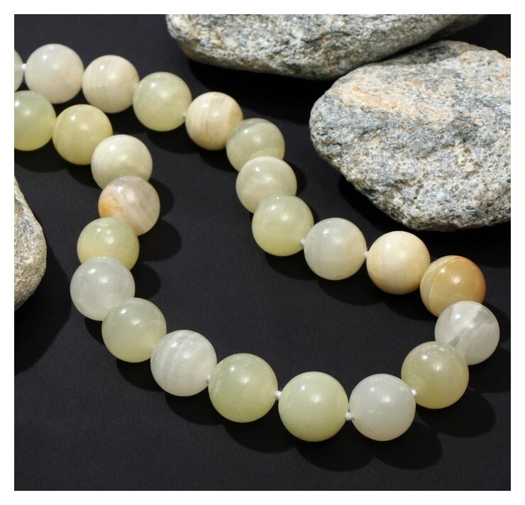 Бусы шар №20 через узел "Оникс", 46см  