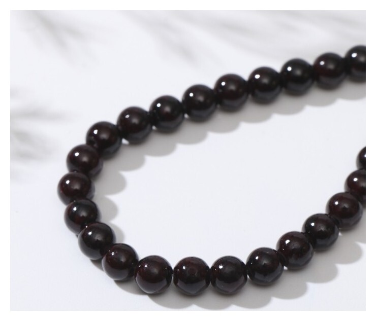 Бусины на нити шар №6 "Гранат", 40см  