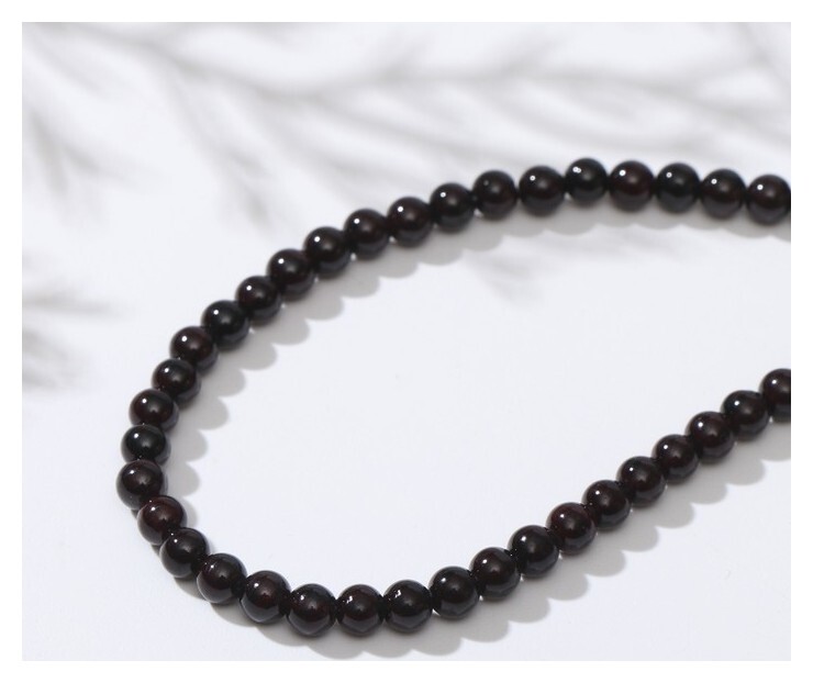 Бусины на нити шар №4 "Гранат", 40см  