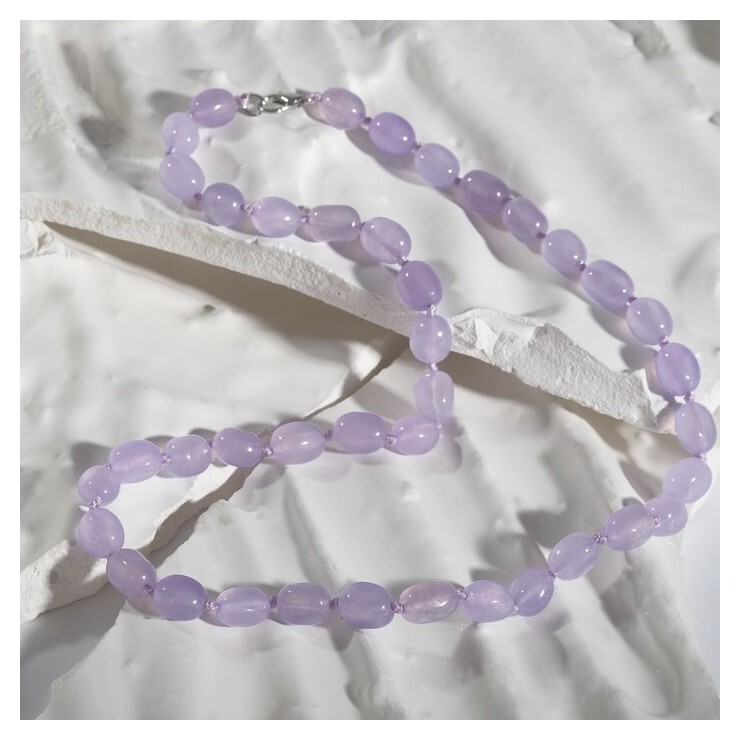 Бусы галтовка через узел "Аметрин", 46см  