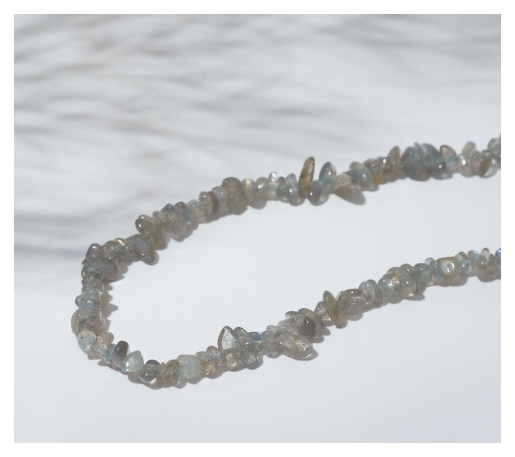 Бусины на нити крошка "Лабрадор" 6*3мм, 38см 