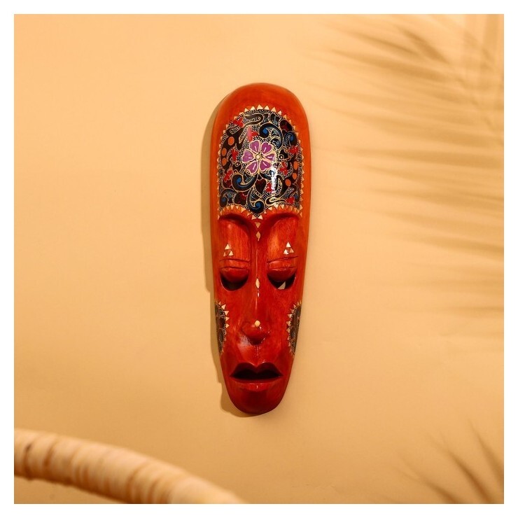 Маска "Ломбок стайл" дерево 33х10х5 см 