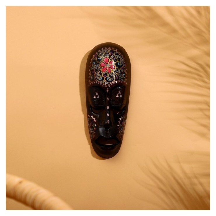 Маска "Ломбок стайл" дерево 25х10х4 см 