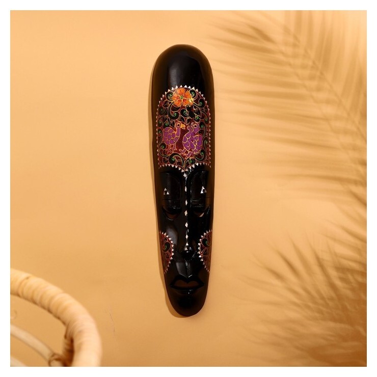 Маска "Ломбок стайл" дерево 50х12х6 см  