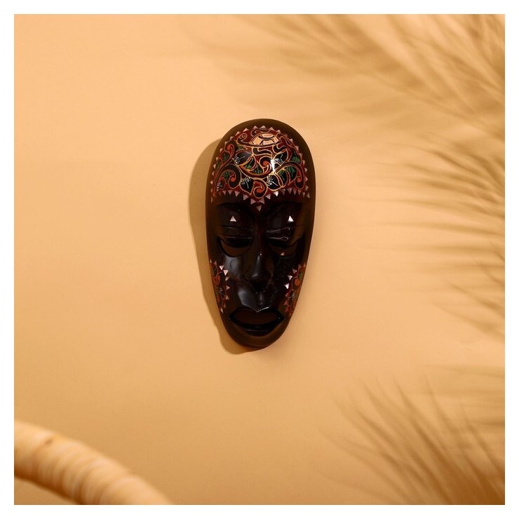 Маска "Ломбок стайл" дерево 20х10х5 см  