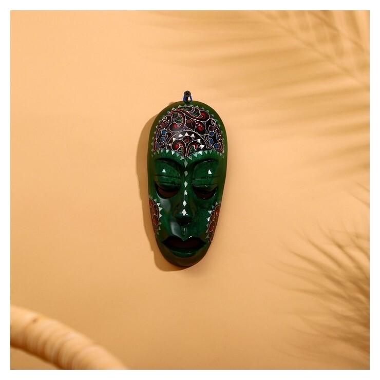 Маска "Ломбок стайл" дерево 20х10х5 см  