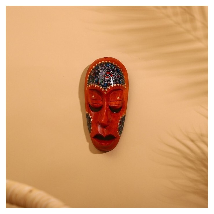 Маска "Ломбок стайл" дерево 20х10х5 см  