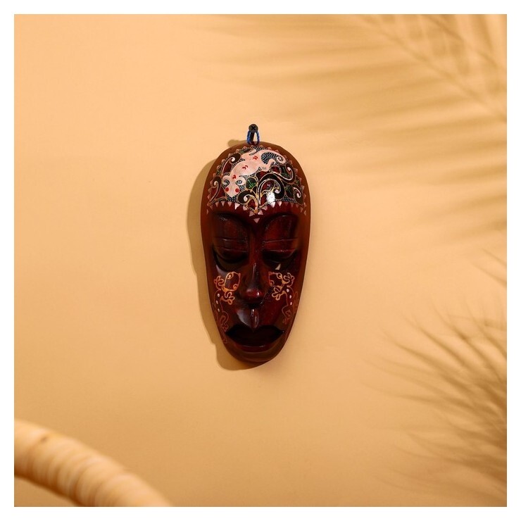 Маска "Ломбок стайл" дерево 20х10х5 см  